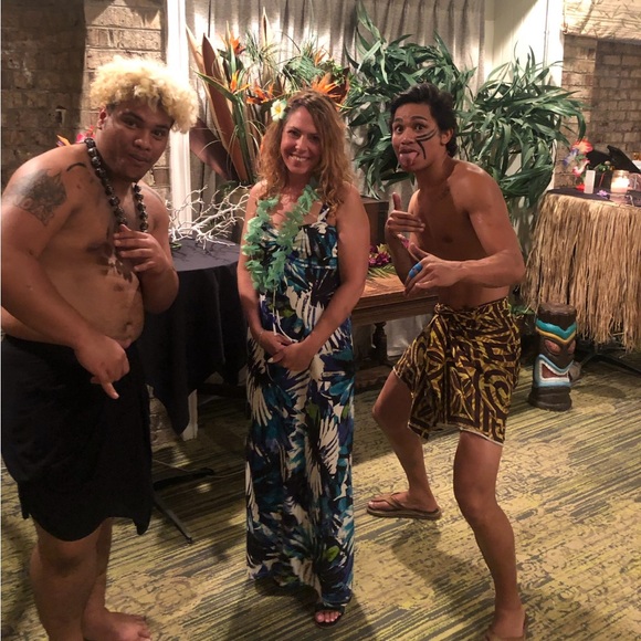 Tropical Long Dress Sz. 6 - Picture 1 of 15